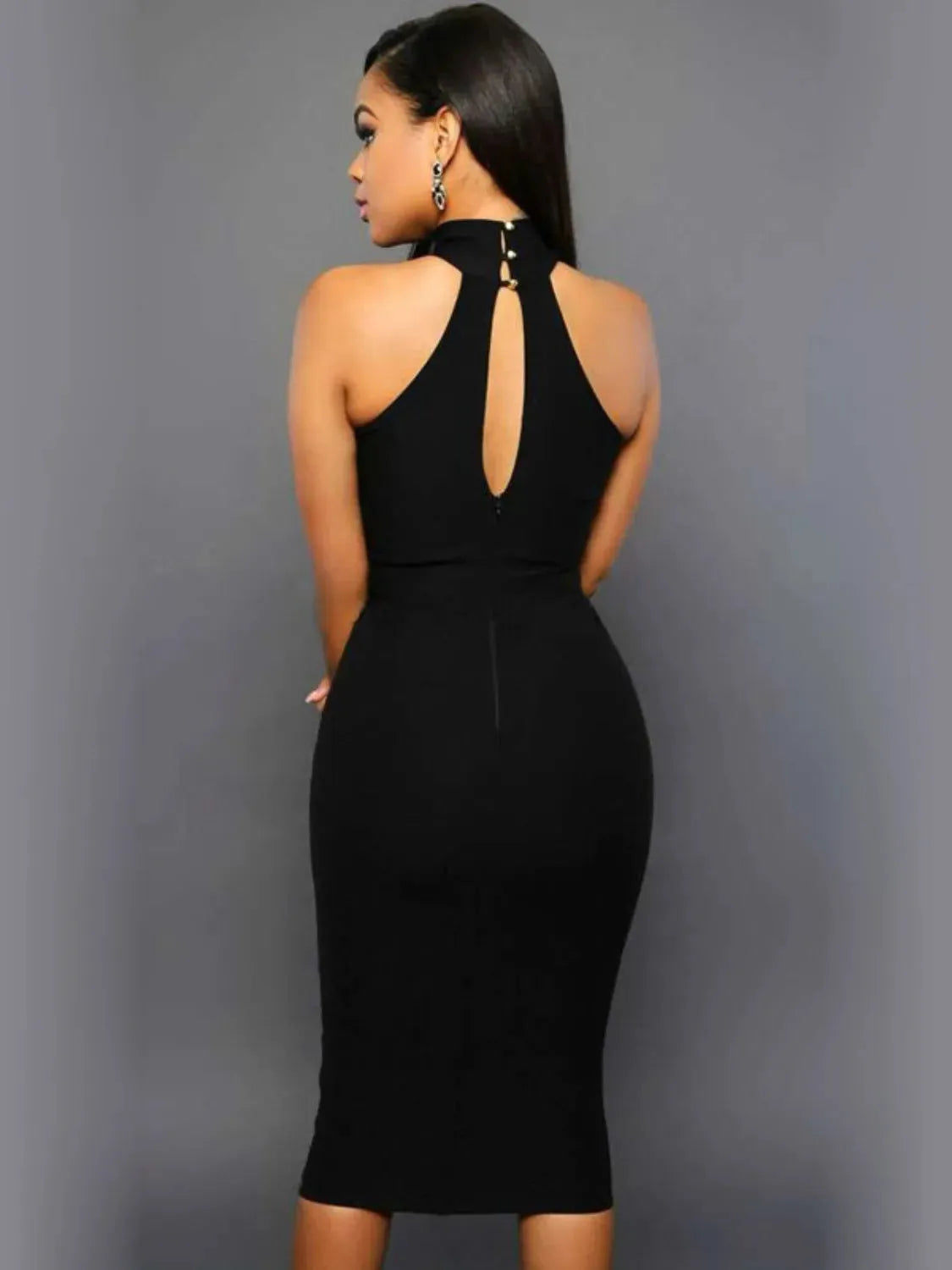 Cutout Grecian Neck Dress Cocktail Dresses - Tophatter Daily Deals